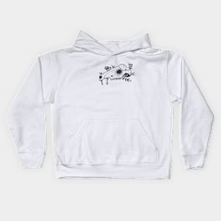 Opossum Skull Design Kids Hoodie